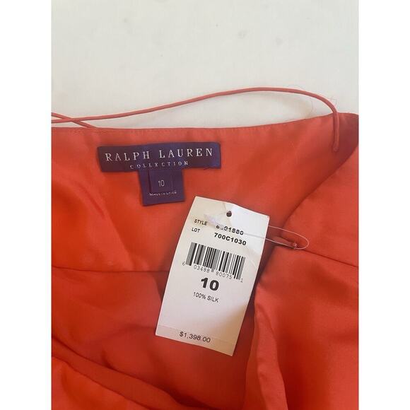 Ralph Lauren Collection Purple Label Flounce Silk Slip Dress 2009 Runway NWT 10 - Picture 3 of 8